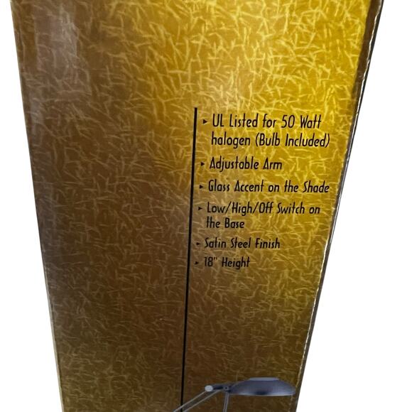 Adesso office Vintage Domus adjustable desk lamp NEW satin steel finish 18" - Picture 4 of 6